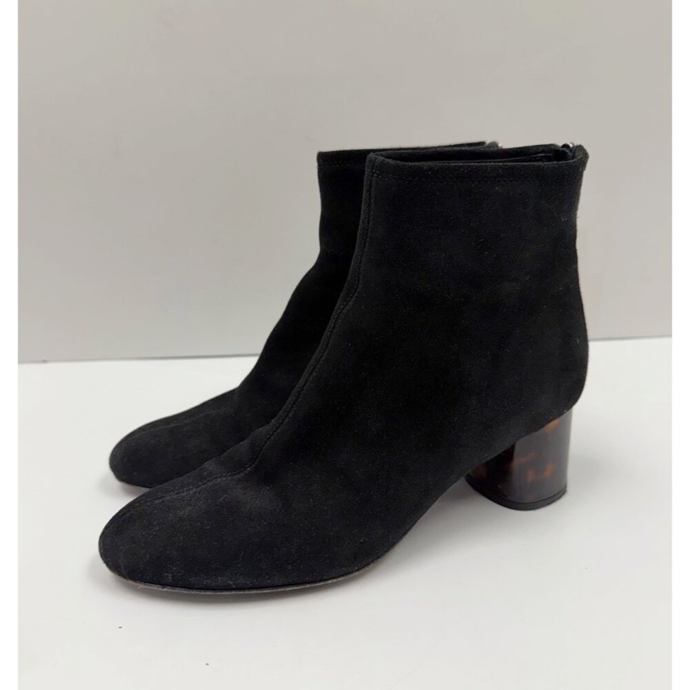 Agl Veta Precious Black Suede Ankle Boot Women's Sz 38 Us 8